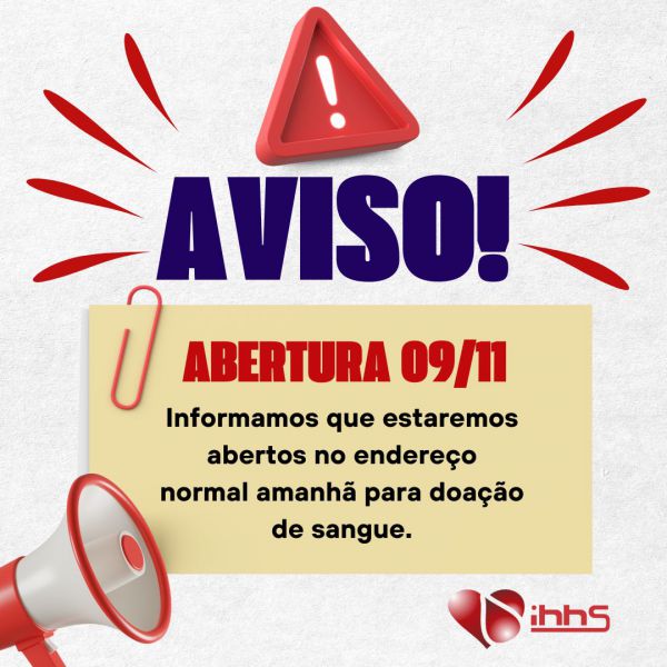 AVISO DE FUNCIONAMENTO