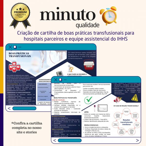 CARTILHA DE BOAS PRÁTICAS TRANSFUSIONAIS